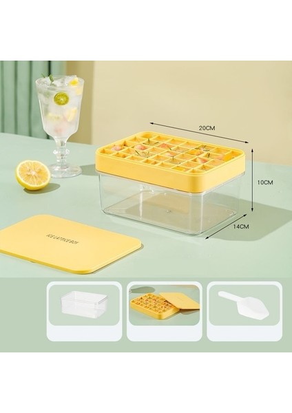 1 Ice Cube Tepsi Seti Yeni Silikon Buz Kalıbı ve Saklama Kutusu 2'si 1 Arada Ice Cube Tepsi Yapımı Kalıp Kutusu Maker Bar Mutfak Aksesuarları Mutfak Eşyaları Ev Aletleri (Yurt Dışından)
