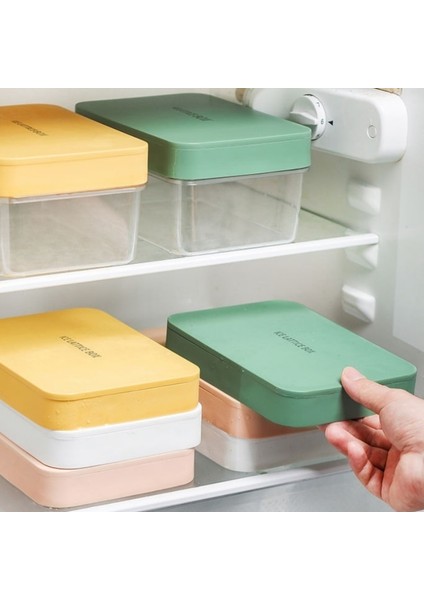 1 Ice Cube Tepsi Seti Yeni Silikon Buz Kalıbı ve Saklama Kutusu 2'si 1 Arada Ice Cube Tepsi Yapımı Kalıp Kutusu Maker Bar Mutfak Aksesuarları Mutfak Eşyaları Ev Aletleri (Yurt Dışından)