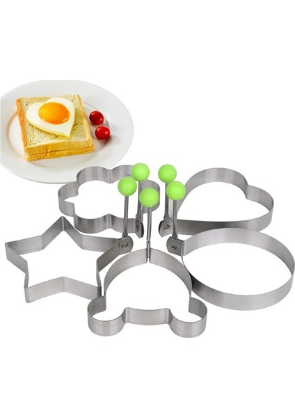 Çiçek Şekli Paslanmaz Çelik Kızarmış Yumurta Kalıp Gözleme Ekmek Meyve Sebze Şekli Dekorasyon Mutfak Aksesuarları Mutfak Aletleri (Yurt Dışından) fırsatları