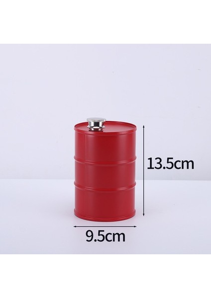 Kırmızı 25OZ 750ML Votka Yağ Varilleri Şişe Viski Flagon Yağ Varil Votka Viski Sürahisi Taşınabilir Paslanmaz Çelik Alkol Likör Cep Şişesi (Yurt Dışından)