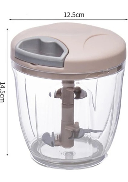 900ML Pembe Sarımsak Kıyıcı 500/900ML Manuel Döndürme Meyve Sebze Kesici Kıyıcı Dilimleme Sarımsak Kırıcı Soyucu Öğütücü Blender Et Kıyma Makineleri (Yurt Dışından)
