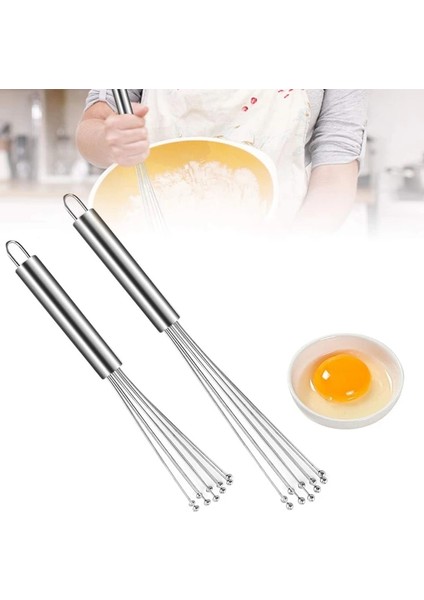 Stil 2 10/12 Inç Paslanmaz Çelik Top Çırpma Tel Yumurta Çırpma Mutfak Pişirme Için Çırpma Karıştırma Çırpma Çırpma Yumurta Mikseri Pişirme Aracı (Yurt Dışından)