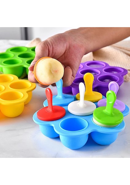 Mavi Silikon Popsicle Kalıpları Buz Pop Kalıpları Gıda Sınıfı Buz Yapıcı Dıy Gıda Takviyesi Araçları Meyve Sarsıntı Aksesuarları Dondurma Kalıp (Yurt Dışından) indirimleri