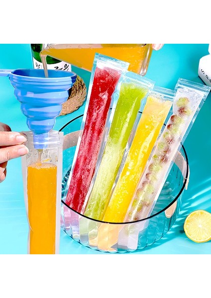 20 Adet 4X28 cm 20/60 Adet Tek Kullanımlık Buz Popsicle Kalıp Mühürlü Çanta Bpa Ücretsiz Dondurucu Tüpler Zip-Kilit Dondurma Suyu Meyve Yaz Smoothies Yapımı (Yurt Dışından)