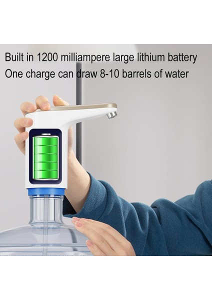 C Kablosuz Su Sebili Mini Namlulu Su Elektrikli Pompa USB Şarj Taşınabilir Otomatik Su Şişesi Pompası Ev Içecek Sebili (Yurt Dışından) indirimleri