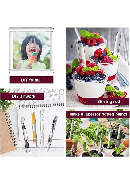 100 Adet 20-100 Adet/takım Şeffaf Akrilik Dondurma Çubuğu Renkli Gıda Sınıfı Çikolata Lolipop Buz Küpü Tutucu Popsicle Mutfak Aksesuarları (Yurt Dışından) indirimleri