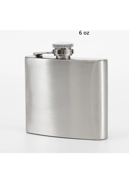 6 Oz 1-12 Oz Paslanmaz Çelik Cep Şişesi Huni ile Cep Cep Şişesi Alkol Viski Cep Şişesi Vidalı Kapak Taşınabilir Drinkware Barware (Yurt Dışından)