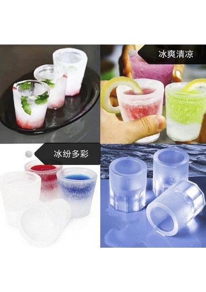 C5 Dıy Buz Izgarası Silikon Buz Izgarası Kalıp Dört Delikli Buz Bardağı Silikon Buz Kalıp Amerikan Kahve Buz Kutusu Buz Yapıcı (Yurt Dışından) indirimleri