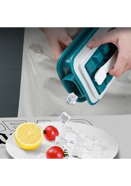 Yeşil Yeni Katlanabilir Buz Topu Makinesi Ikisi Bir Arada Çok Fonksiyonlu Buz Hokeyi Saklama Kutusu Açık Taşınabilir 36 Izgara Buz Küpü Kalıp (Yurt Dışından) indirimleri