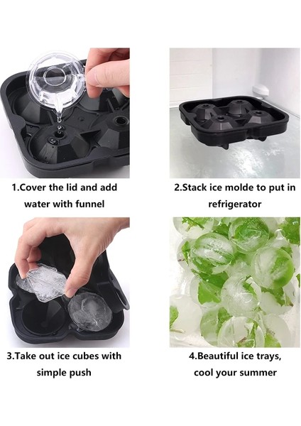 Elmas 3D Silikon Elmas Kafatası Buz Kalıp Tepsisi Istiflenebilir Silikon Buz Küpü Kalıpları Viski Kokteyller Için Içecekler Buzlu Çay Bloom Gül (Yurt Dışından) fırsatları