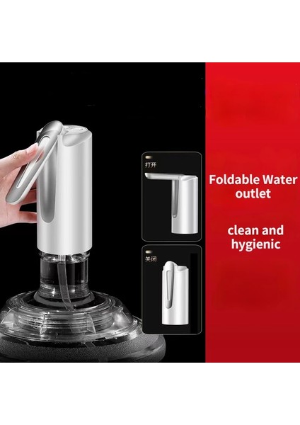 Sıradan Pembe Içme Çeşmesi Elektrikli Taşınabilir Su Pompalı Dağıtıcı Galon Içme Suyu Şişesi Anahtarı Sessiz Şarj Dokunmatik 19 Litre (Yurt Dışından) indirimleri