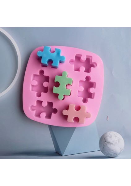 Pembe Silikon Kaviteler Bulmacalar Kalıp Serin Buz Sabunu Kek Pişirme Çikolata Kalıp Şeker Mum Yapımı Tavalar El Yapımı Bulmaca Bisküvi (Yurt Dışından) fiyatları