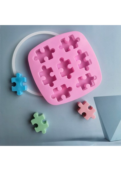 Pembe Silikon Kaviteler Bulmacalar Kalıp Serin Buz Sabunu Kek Pişirme Çikolata Kalıp Şeker Mum Yapımı Tavalar El Yapımı Bulmaca Bisküvi (Yurt Dışından) indirimleri
