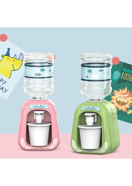 Pembe Bebek Çocuk Mini Su Sebili Çocuk Hediye Için Sevimli Su Suyu Süt Içme Çeşmesi Simülasyon Karikatür Mutfak Oyuncak (Yurt Dışından)