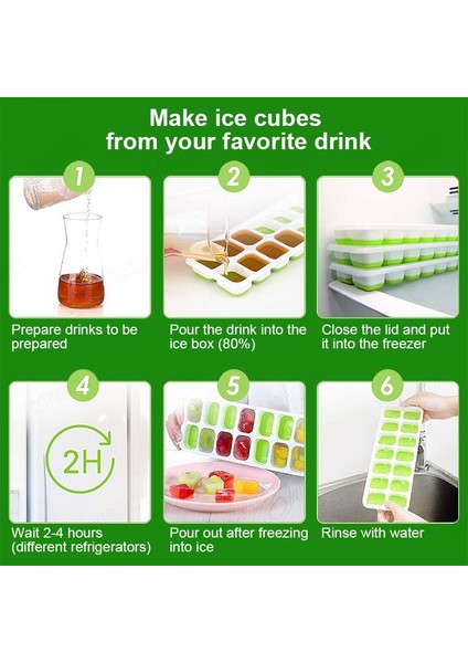 Sarı Silikon Buz Küpü Kalıp Büyük Kapasiteli Buz Kalıbı Kalıp Yeniden Kullanılabilir Gıda Sınıfı Buz Yapım Makinesi Kapaklı Popsicle Kalıp (Yurt Dışından) indirimleri