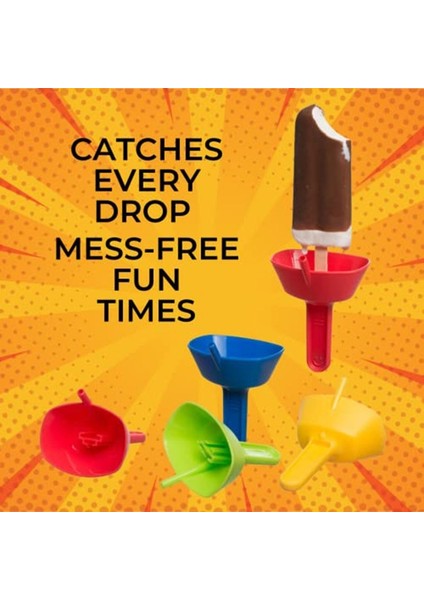 Sarı Yeni Damlamaya Dayanıklı Popsicle Rafı Damla Ücretsiz Buz Pop Tutucu Karışıklık Ücretsiz Dondurulmuş Ikramlar Raf Popsicle Tutucu Çocuklar Için Saman ile Dondurma (Yurt Dışından) modelleri