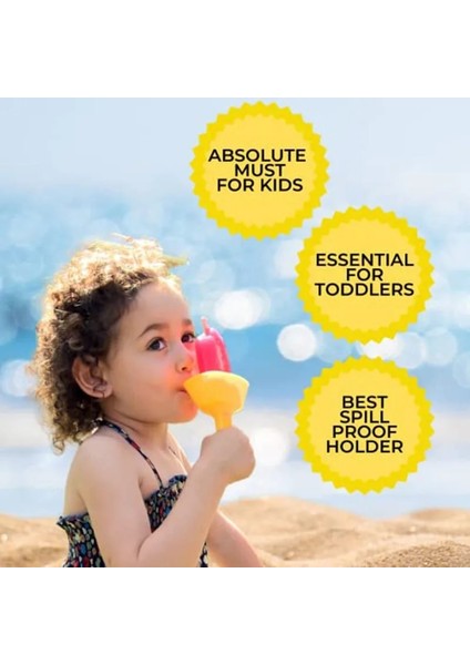 Sarı Yeni Damlamaya Dayanıklı Popsicle Rafı Damla Ücretsiz Buz Pop Tutucu Karışıklık Ücretsiz Dondurulmuş Ikramlar Raf Popsicle Tutucu Çocuklar Için Saman ile Dondurma (Yurt Dışından) fırsatları