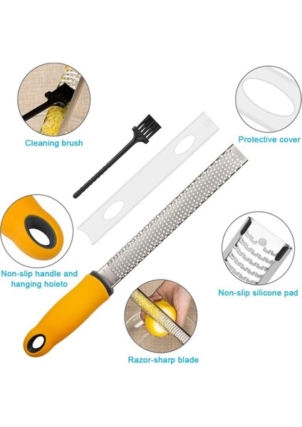 Siyah Limon Zester Paslanmaz Çelik Peynir Rende Parmesan Narenciye Zencefil Küçük Hindistan Cevizi Sarımsak Çikolata Meyve Için Profesyonel Zesting Aracı (Yurt Dışından) fırsatları