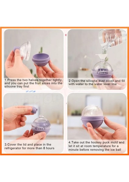 4 Adet Pembe Funne ile 4 Adet Silikon Ampul Huni ile Buz Kalıpları Buz Hokeyi Yapıcı Yuvarlak Ampul Şekli Buz Topu Küp Tepsisi Dıy Dondurma Araçları (Yurt Dışından) indirimleri