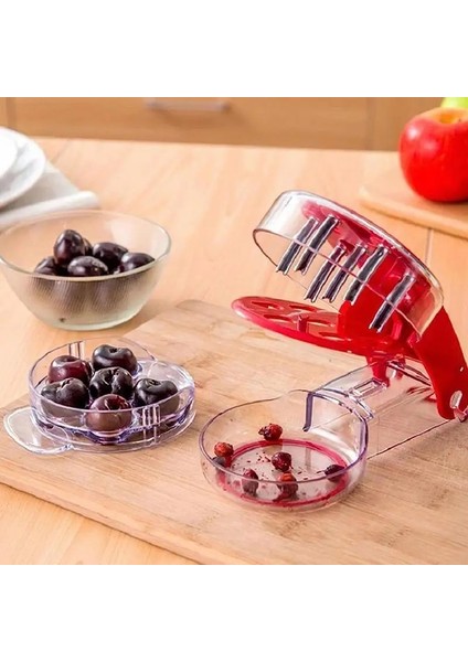 Kiraz Pitter Çok Fonksiyonlu Zeytin Meyve Çekirdeği Sökücü, Çıkarılabilir Tabanlı, Yerden Tasarruflu, Tarihler Için Taşınabilir Tohum Çıkarma Zeytin (Yurt Dışından)