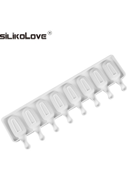 183 Sılıkolove 8 Kavite Dondurma Kalıbı Silikon Popsicle Kalıpları Çikolatalı Sandviç Dondurma Tepsisi Dondurma Çubukları (Yurt Dışından) fırsatları