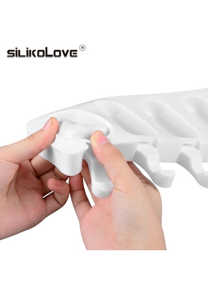 183 Sılıkolove 8 Kavite Dondurma Kalıbı Silikon Popsicle Kalıpları Çikolatalı Sandviç Dondurma Tepsisi Dondurma Çubukları (Yurt Dışından) indirimleri