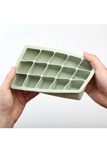 6 Izgaralı Yeşil Kapaklı Set Silikon Buz Küpü Kalıbı 3 Renkli Büyük Izgara Buz Küpü Yapımcısı Kapaklı Esnek Silikon Buz Küpü Tepsisi Mutfak Gereçleri ve Aksesuarları (Yurt Dışından) indirimleri