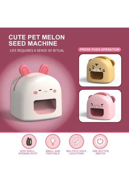 Domuz Çocuk Yardım Kavun Çekirdeği Soyucu Temiz Tohumlar Hediye Kraker Soyma Aracı Kavun Otomatik Ev Ayçiçeği Bombardımanı Makinesi (Yurt Dışından) indirimleri
