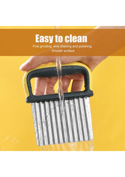 Yeşil Paslanmaz Çelik Patates Cipsi Dilimleyici Sebze Dalgalı Dilimleme Bıçağı Patates Kesici Kıyıcı Ev Mutfak Fransız Kızartma Makinesi Fırın Gadget (Yurt Dışından) indirimleri