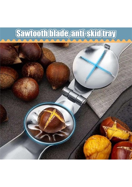 A Paslanmaz Çelik 2 In1 Kestane Makinesi Mutfak Aksesuarları Kestane Kılıf Kestane Kesici Kestane Açacağı Kestane Somun Fındık Için (Yurt Dışından) fırsatları