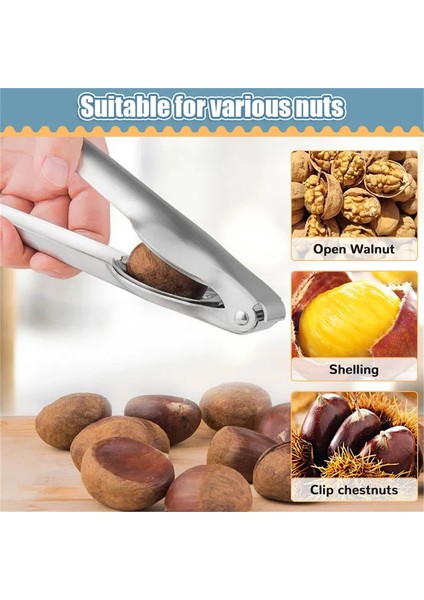 A Paslanmaz Çelik 2 In1 Kestane Makinesi Mutfak Aksesuarları Kestane Kılıf Kestane Kesici Kestane Açacağı Kestane Somun Fındık Için (Yurt Dışından) indirimleri