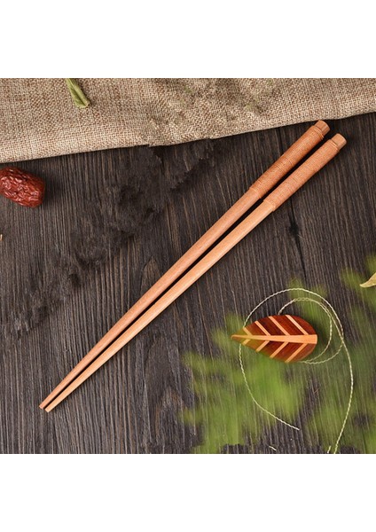 Altın Hattı Ahşap El Yapımı Japon Doğal Kestane Ahşap Suşi Çubuklarını Set Değeri Hediye Suşi Çin Yemeği Kravat Hattı (Yurt Dışından)