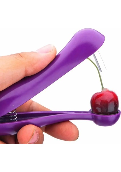 Kiraz Pitter Yeni Mutfak Kiraz Pitter Kolay Meyve Çekirdeği Tohum Sökücü Kiraz Araçları Meyve Tarağı Mutfak Alet Aksesuarları Mutfak Meyve Araçları (Yurt Dışından) fırsatları