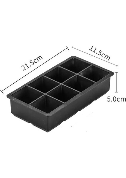 1 Adet8 Hücre 3D Kafatası Buz Kalıbı Silikon Buz Küpü Tepsisi Viski, Burbon, Kokteyller, Bira, Meyve Içecekleri Için Çok Uygundur (Yurt Dışından)
