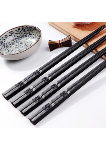 Bir 1 Çift Japon Yemek Çubukları Alaşım Kaymaz Suşi Çubuklarını Set Çin Hediye Yeniden Kullanılabilir Çubuklarını Sofra Hediye Mutfak (Yurt Dışından) indirimleri