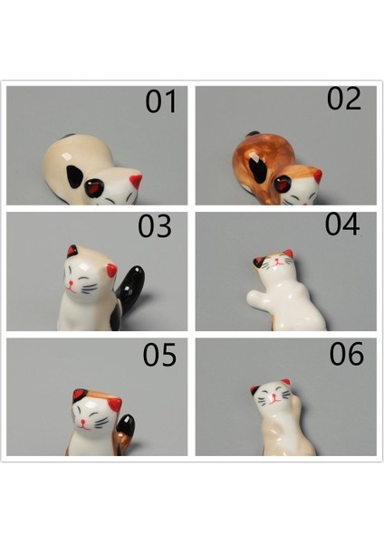 01 Yeni Yemek Çubukları Yastık Yemek Çubuğu Dinlenme Ev Dekorasyon Kedi Yemek Çubukları Çatal Tutucu Yemek Çubukları Tutucu Kaşık Tutucu (Yurt Dışından) fiyatları