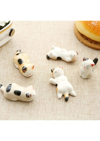 01 Yeni Yemek Çubukları Yastık Yemek Çubuğu Dinlenme Ev Dekorasyon Kedi Yemek Çubukları Çatal Tutucu Yemek Çubukları Tutucu Kaşık Tutucu (Yurt Dışından) indirimleri