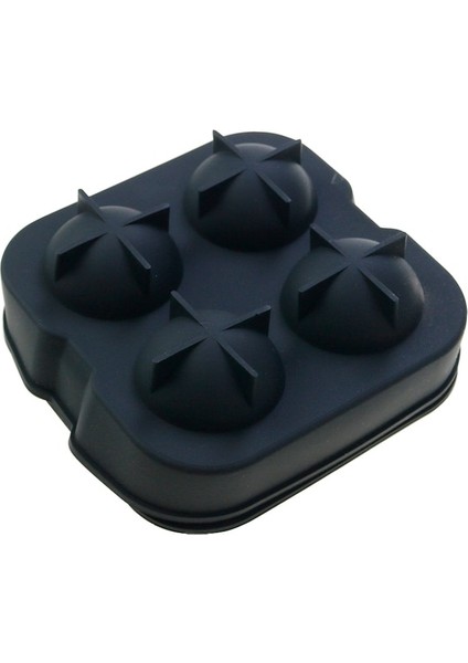 Q-4-Delikli Siyah L 1 Adet 4/6/8 Silikon Buz Küpü Kalıp Siyah Buz Topu Kalıbı Yuvarlak Kare Buz Kalıbı Kalıp Gıda Sınıfı Yeniden Kullanılabilir Buz Yapıcı Dondurma Araçları (Yurt Dışından)