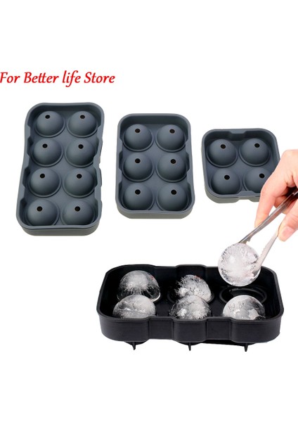Q-4-Delikli Siyah L 1 Adet 4/6/8 Silikon Buz Küpü Kalıp Siyah Buz Topu Kalıbı Yuvarlak Kare Buz Kalıbı Kalıp Gıda Sınıfı Yeniden Kullanılabilir Buz Yapıcı Dondurma Araçları (Yurt Dışından) fiyatları