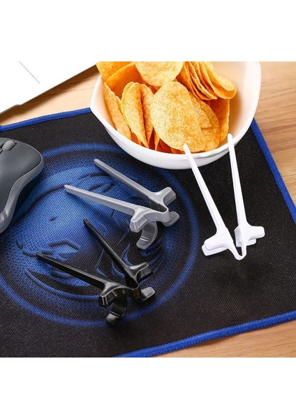 Gri Parmak Çubuklarını Gamer Oyun Için Aperatif Klipler Plastik Çubuk Aperatif Yiyecek Parmak Maşa Tembel Artefakt Yardımcısı Parmak Aracı (Yurt Dışından) modelleri