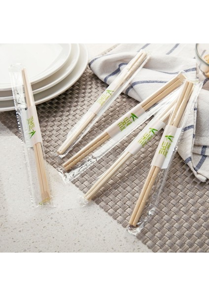 10 Çift Çin Tek Kullanımlık Bambu Ahşap Yemek Çubukları Bireysel Sarılmış Mutfak Sofra Tek Kullanımlık Yemek Çubukları ve Bambu Yemek Çubukları (Yurt Dışından)