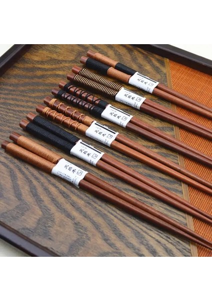 Stil 5 Japon Tarzı Doğal El Yapımı Ahşap Yemek Çubukları Japonya/çin Dize Ahşap Çay Takımı ile Yeme Eşyası Çubuklarını (Yurt Dışından) fiyatları