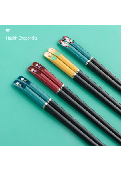 1 Erkek Tarzı 1 Çift Sevimli Çocuk Yemek Çubukları Taşınabilir Kaymaz Yemek Çubuğu Çatal Bıçak Takımı Yeniden Kullanılabilir Alaşım Çin/kore Yemek Çubukları Mutfak Gereçleri (Yurt Dışından) indirimleri