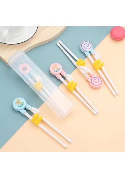 Kutu 1 Çift Sevimli ve Yeniden Kullanılabilir Taşınabilir Yemek Çubukları Çocukların Öğrenmesi Için Yemek Çubukları, Çocukların Aydınlanması Için Yemek Çubukları (Yurt Dışından) fiyatları