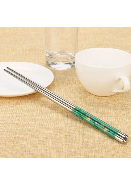 B Paslanmaz Çelik Çubuklarını Taşınabilir Kaymaz Gıda Çubukları Sofra Porselen Desenler Çin Çubuklarını Sofra Mutfak Aletleri (Yurt Dışından) indirimleri