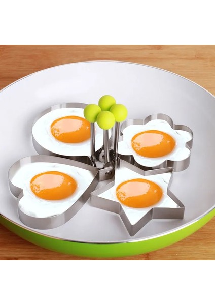 Paslanmaz Çelik C Yumurta Gözleme Halkası Yapışmaz Gözleme Yapımcısı Kalıp Silikon Yumurta Pişirici Kızarmış Yumurta Şekillendirici Omlet Kalıpları Mutfak Pişirme Aksesuarları Için (Yurt Dışından)