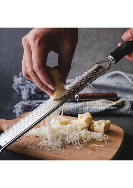 A4 Limon Zester & Peynir Rendesi - Parmesan Peyniri, Limon, Zencefil, Sarımsak, Muskat, Çikolata, Sebze, Meyve - Mutfak Gereçleri (Yurt Dışından)