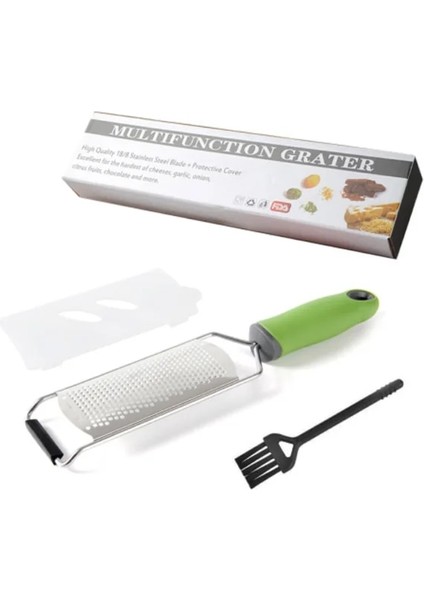 Yeşil Kutu Değirmeni Peynir Rende Paslanmaz Çelik Limon Zester Narenciye Zencefil Sarımsak Rende Uzun Saplı Sebze Mutfak Aracı Manuel Dilimleme (Yurt Dışından)