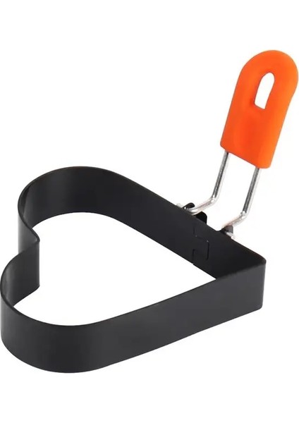 Kalp Katı Yumurta Kalıp Yapışmaz Silikon Kılıf Kahvaltı Gözleme Yumurta Kızartma Halkası Bpa Ücretsiz Yumurta Halkası Pişirme Aksesuarları (Yurt Dışından)