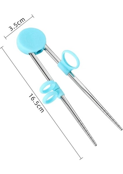 Çocuk Aydınlanması Için Bir Öğrenme Eğitimi Yemek Çubukları Paslanmaz Çelik Yemek Çubukları Sevimli Domuz (Yurt Dışından)